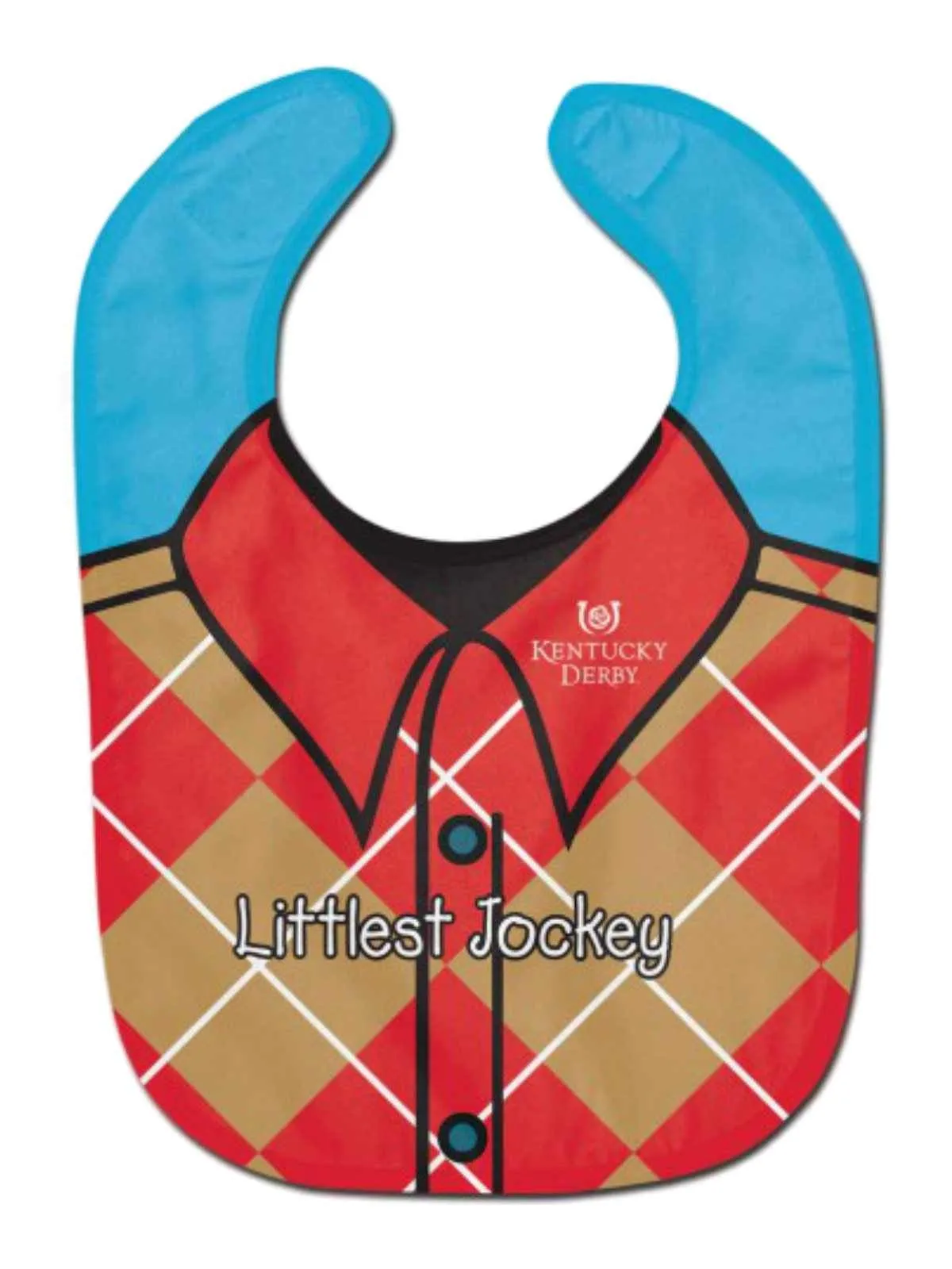 2018 Kentucky Derby Churchill Downs "Littlest Jockey" Baby Infant Toddler Bib