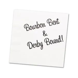 Derby Bound - Paper Beverage Napkins - Pkg/16