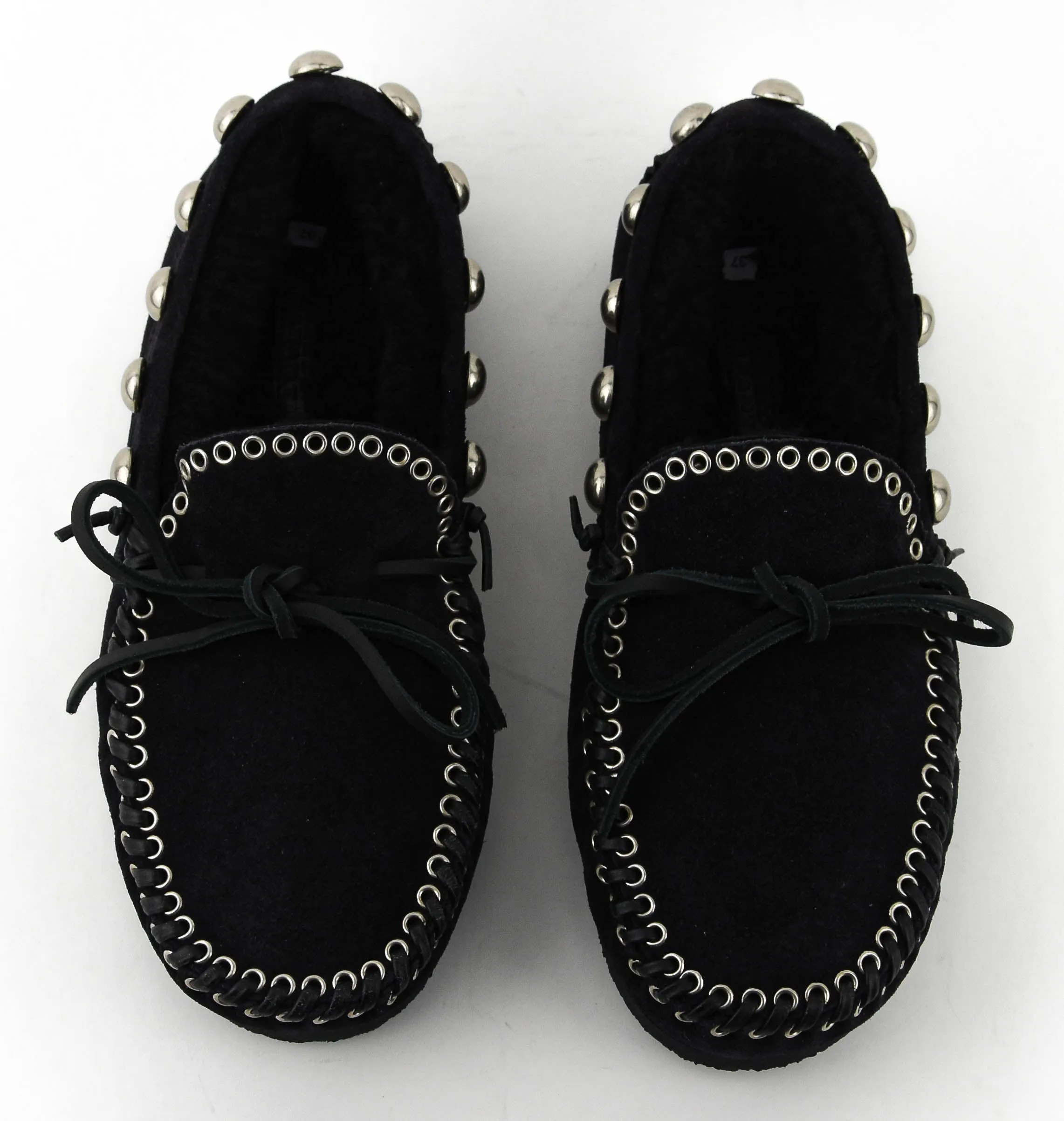 ISABEL MARANT SHEARLING LOAFER BLACK