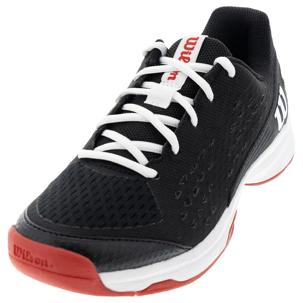 Juniors` Rush Pro Tennis Shoes Black and Wilson Red