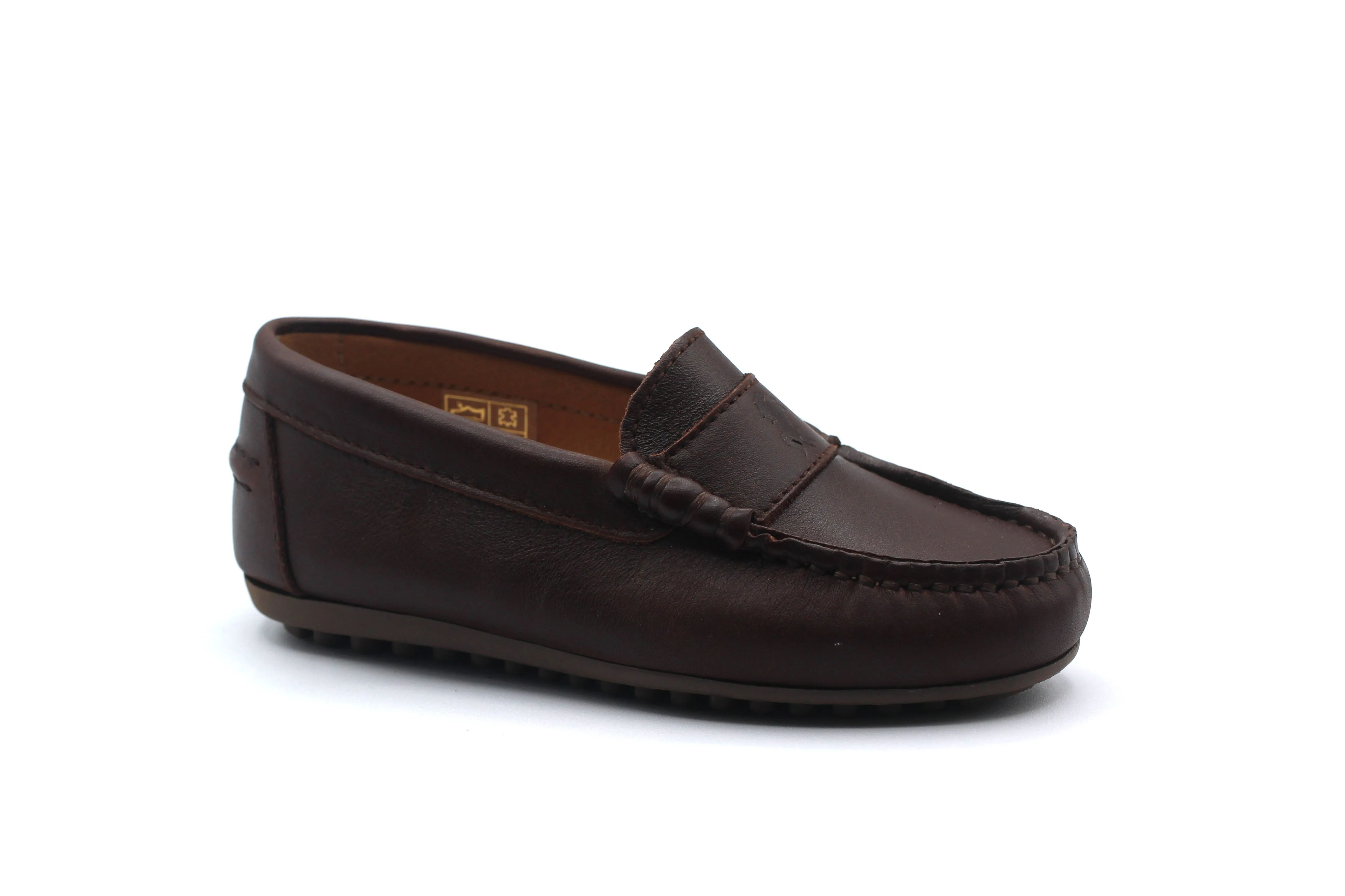 LMDI Brown Mini Logo Loafer