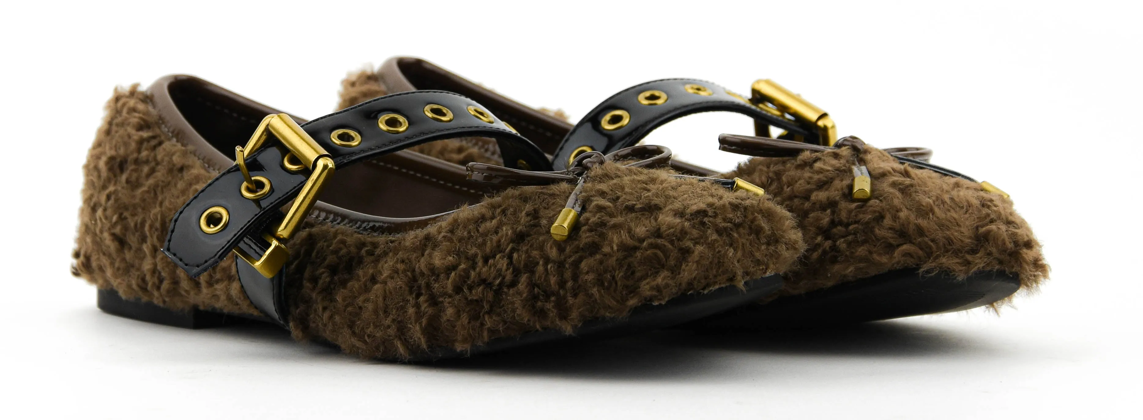 LOAFER TEDDY BALLERINA BROWN