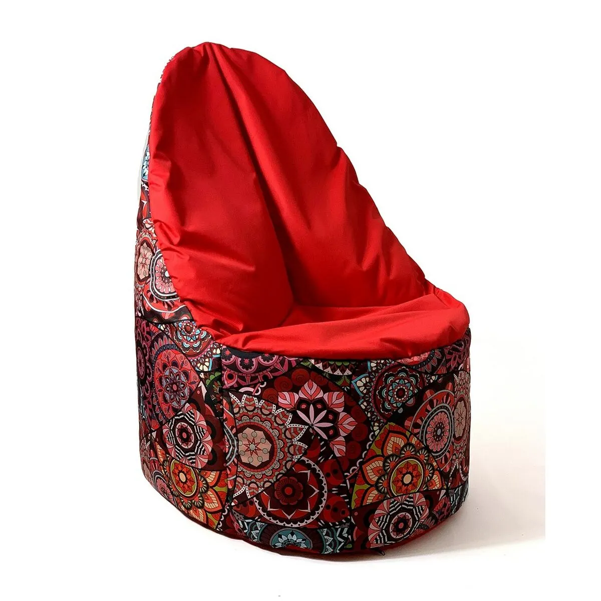 Pouffe GO GIFT Red Oxford