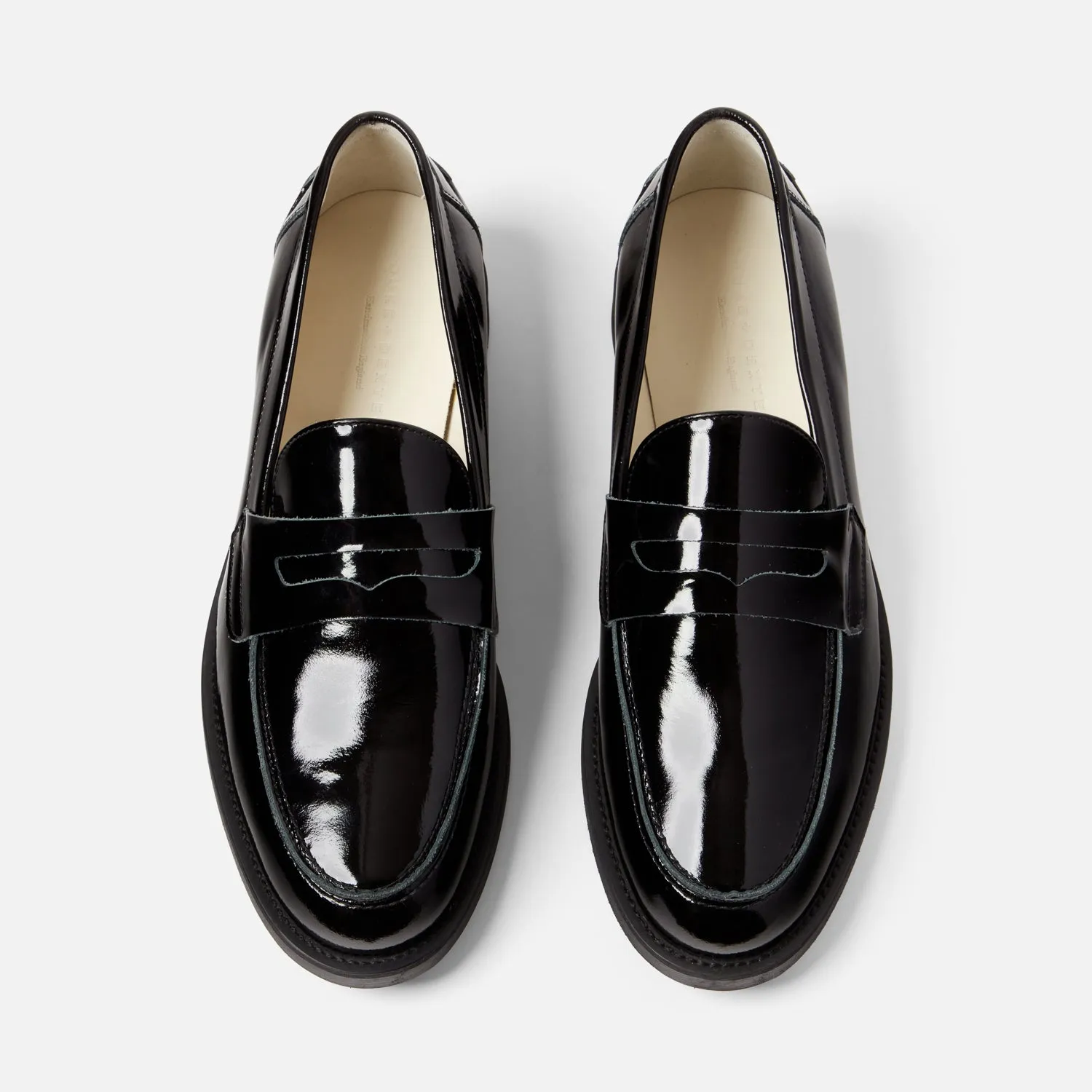 Wilde Black Patent Penny Loafer - Men's