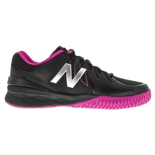 Women's 1006 B Width Tennis Shoes Black and Pink